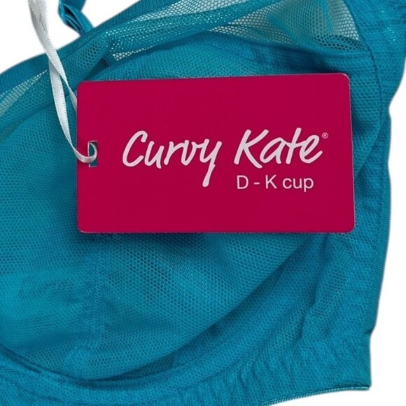 Curvy Kate Victory Balcony Underwire Bra Turquoise Size 32G NWT - Picture 9 of 16